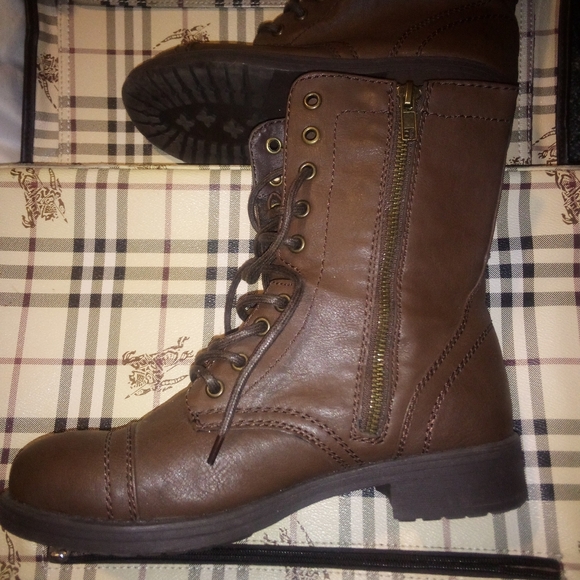 Women's Brash Combat Boots Size 8 - Picture 5 of 8